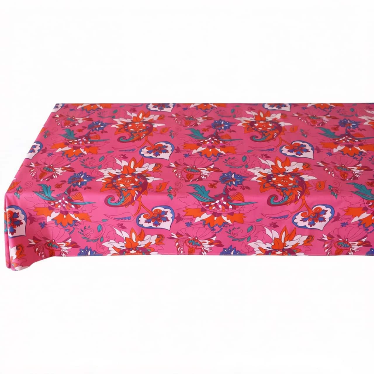 52" x 70" Pink Jungle Paisley Tablecloth by Celebrate It™